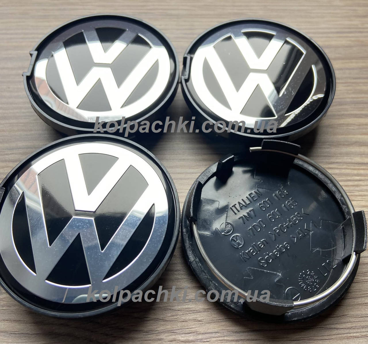 

Заглушки для литых дисков Volkswagen 7D0601165 63мм 58мм VW