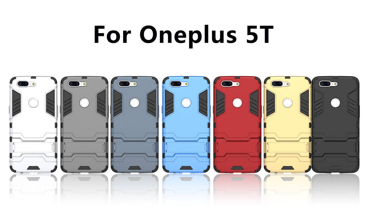 

PC + TPU чехол Armor metal для OnePlus 5T (7 цветов), Разные цвета