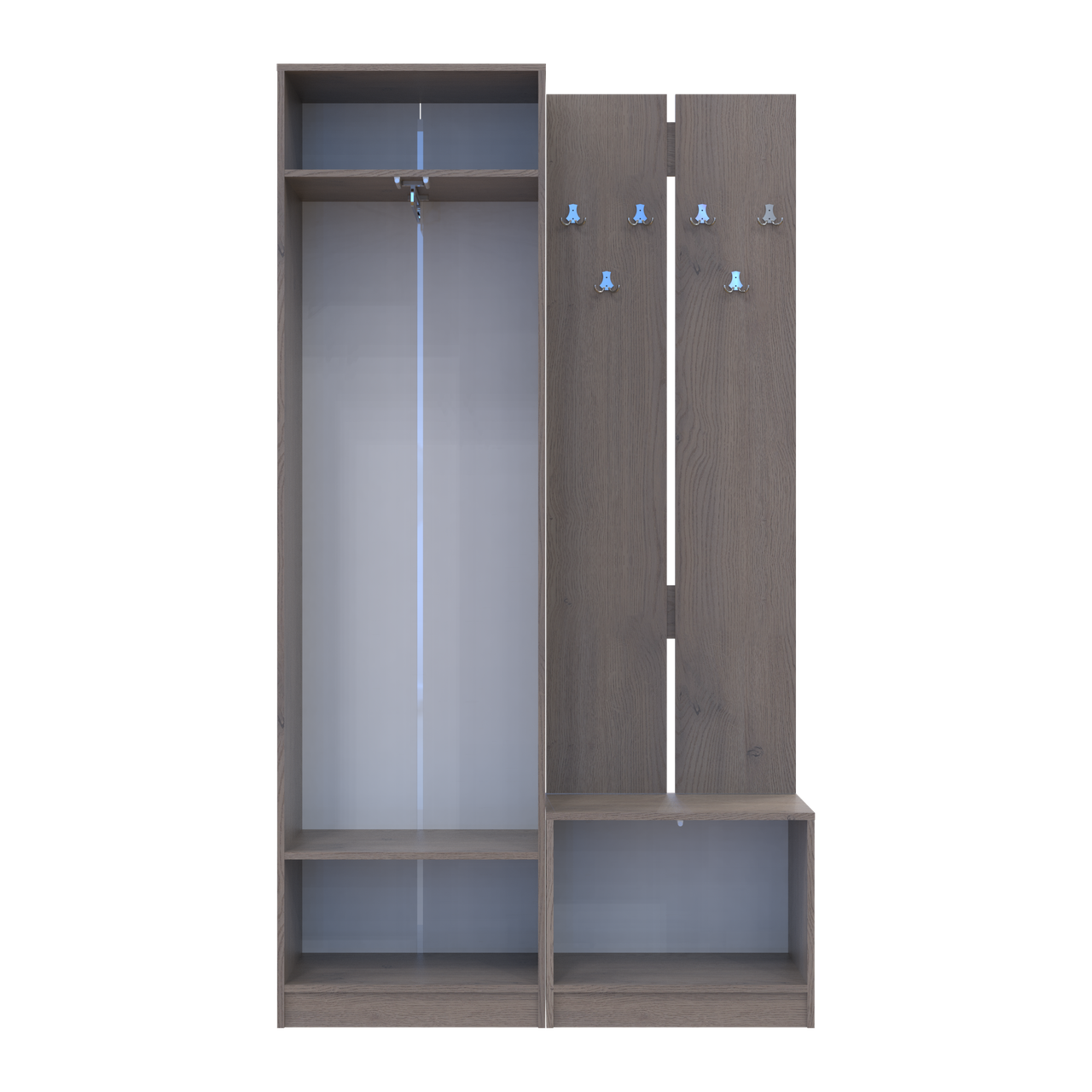 Передпокій Doros Сола 1+3 Канноло/Кашемір ДСП 120х40х215 (42005233) 6