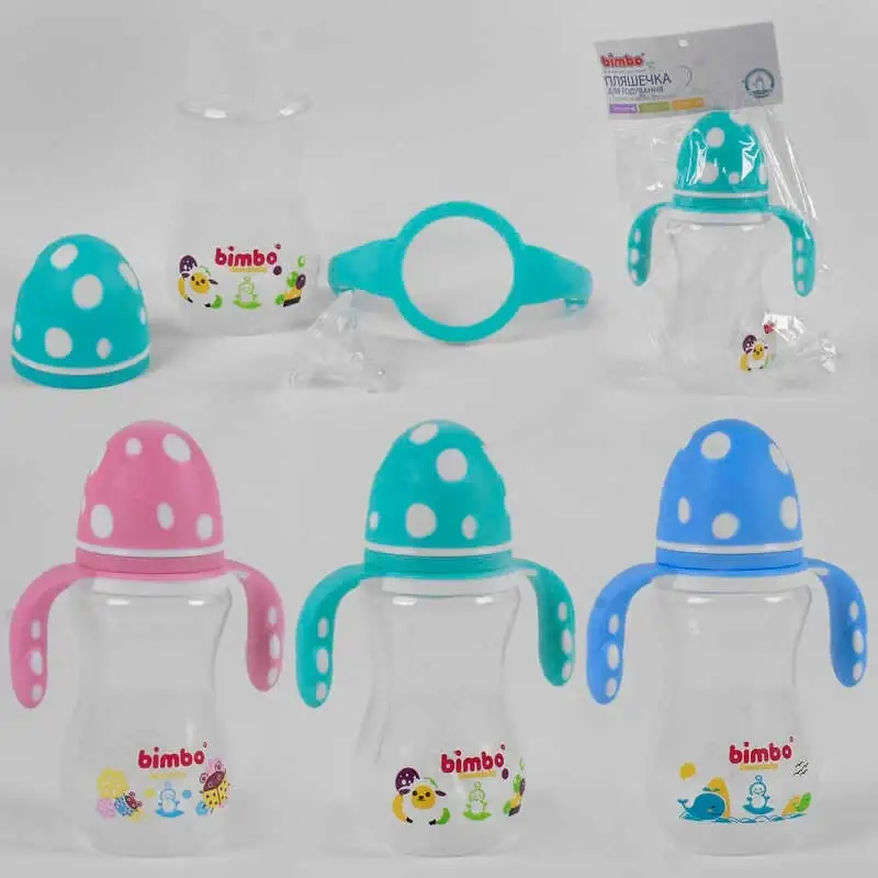 

Гр Бутылочка для кормления 82505 (72) с силиконовой соской, "BIMBO", 330 мл, 3 цвета, пластик, 1шт в кульке