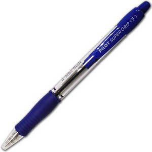 

Ручка PILOT Super Grip кулькова синя 0,7 мм на кнопці