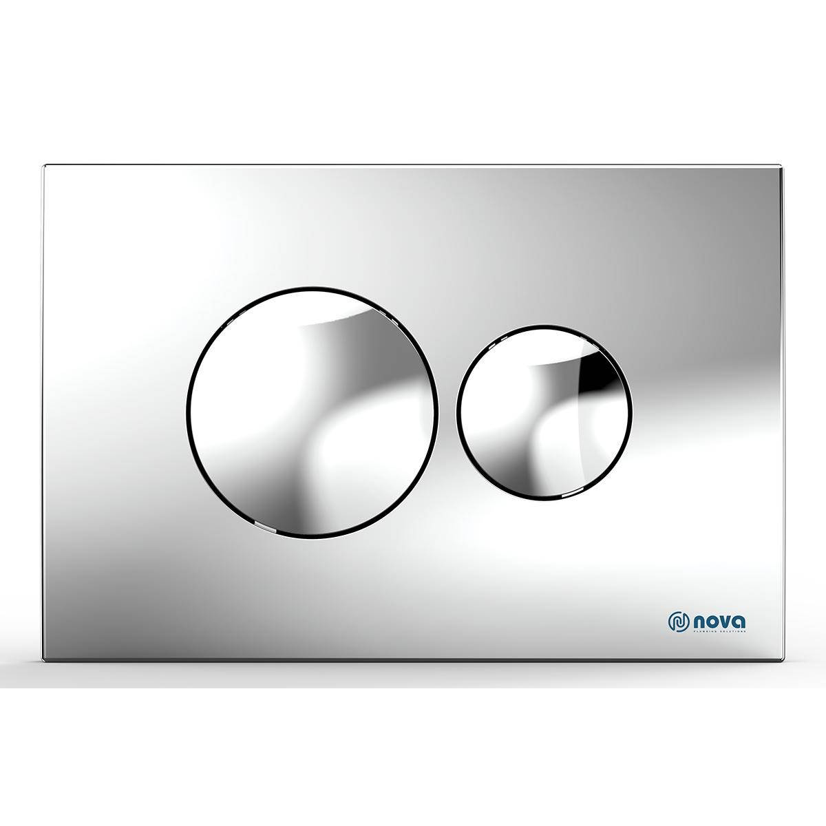 

Кнопка для инсталляции круглая хромированная 7312N, Хром