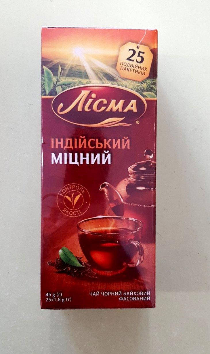 

Чай Лисма Индийский 25 пакетиков черный