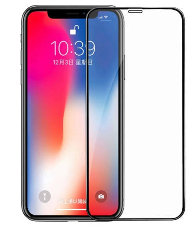 

5D Стекло Apple iPhone X/XS полный клей 4725 МирАкс, Черный