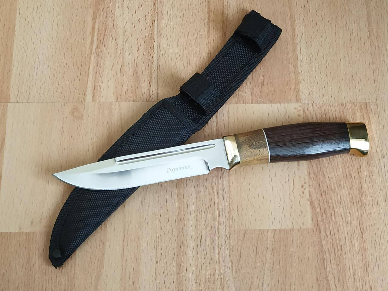 

Охотничий нож "Охотник", нож для охоты и рыбалки, нож финка, туристический нож,