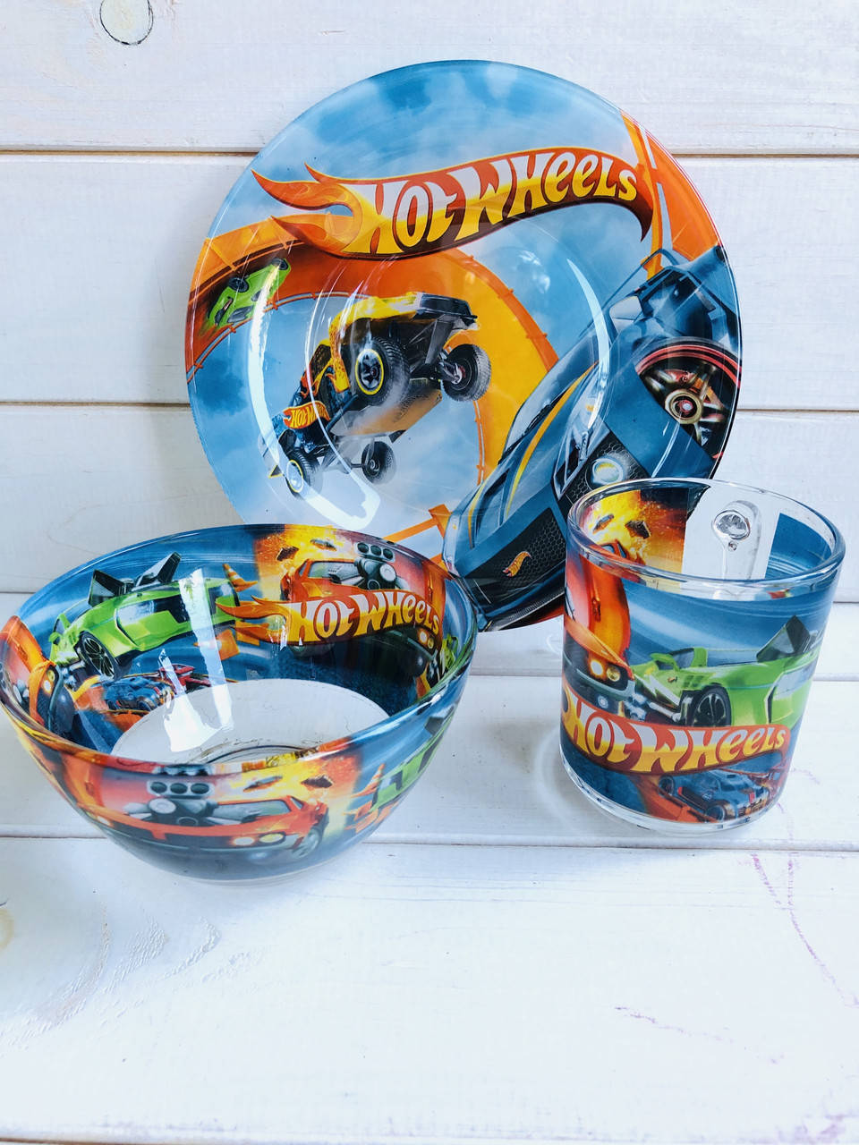 

Набор посуды для кормления детей Hot wheels Хот Вилс
