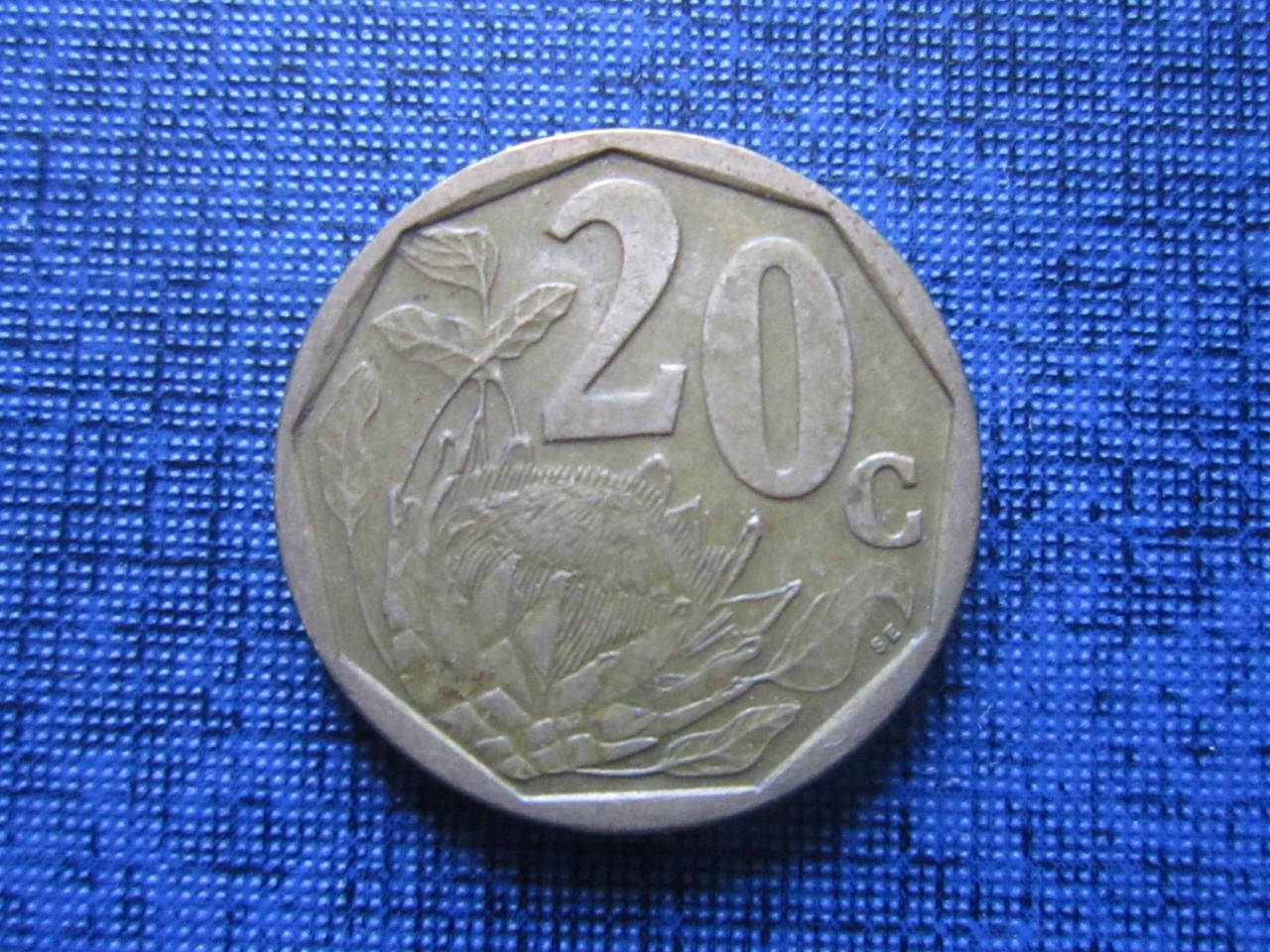 

Монета 20 центов ЮАР 1999 флора