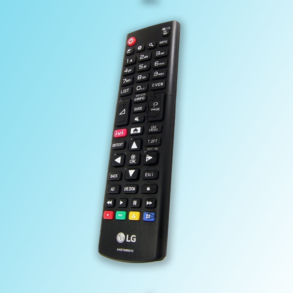

Универсальный Пульт ДУ для телевизоров LG Original,модельный код: LG AKB75095312 / AKB75095303, Черный
