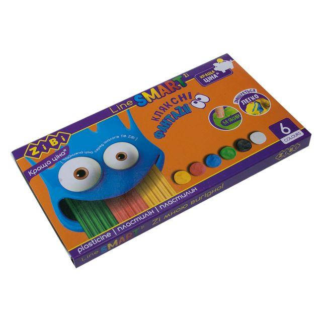 

Пластилин Zibi SMart Line 120г 6 цветов ZB.6221