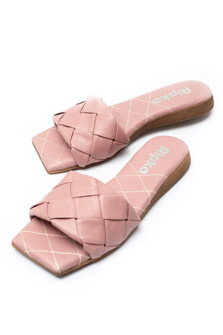 

Женские розовые кожаные шлепанцы Ripka 37