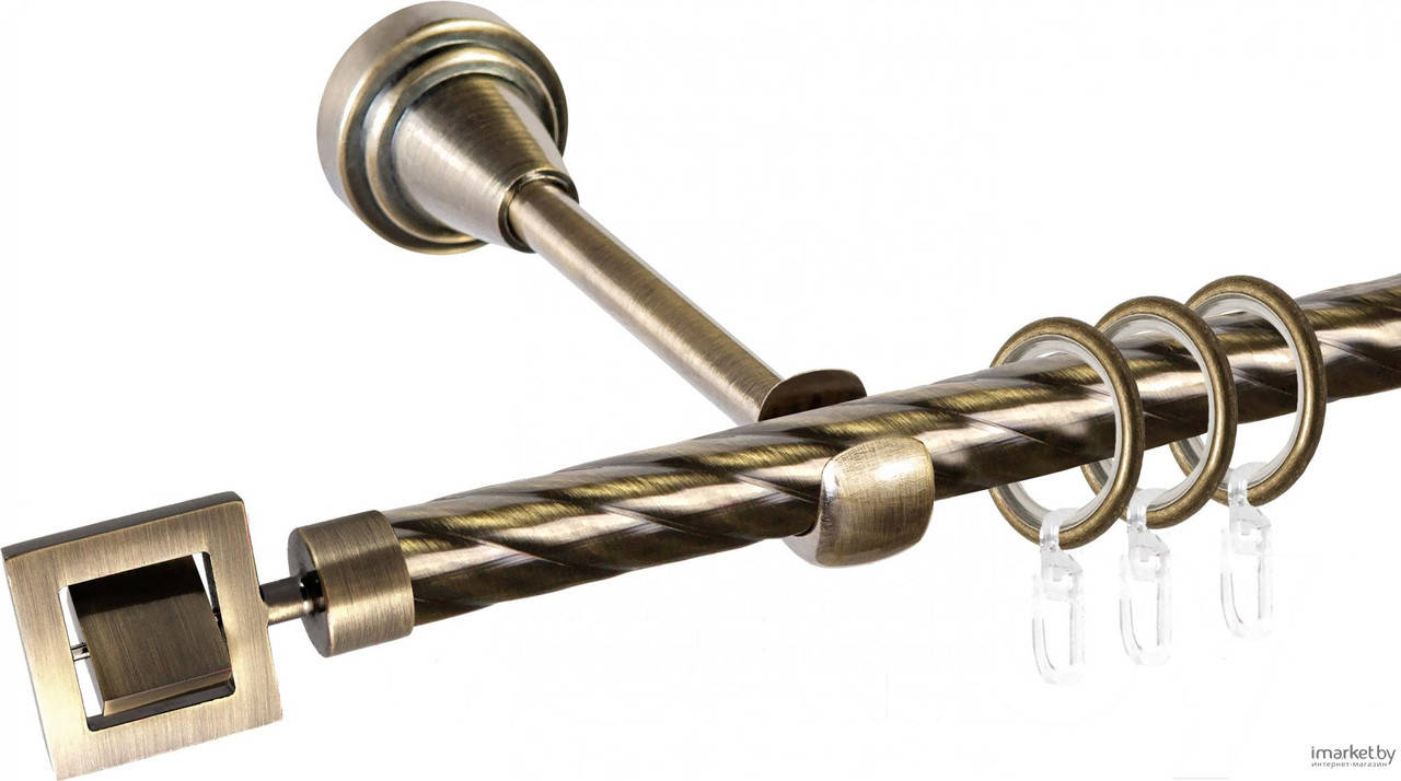 

Карниз для штор ø 19мм, одинарный, наконечник Венето