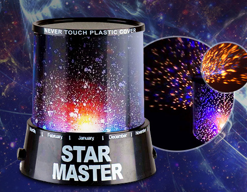 

Ночник-проектор ночного неба Star Master Black, Топовый, Черный