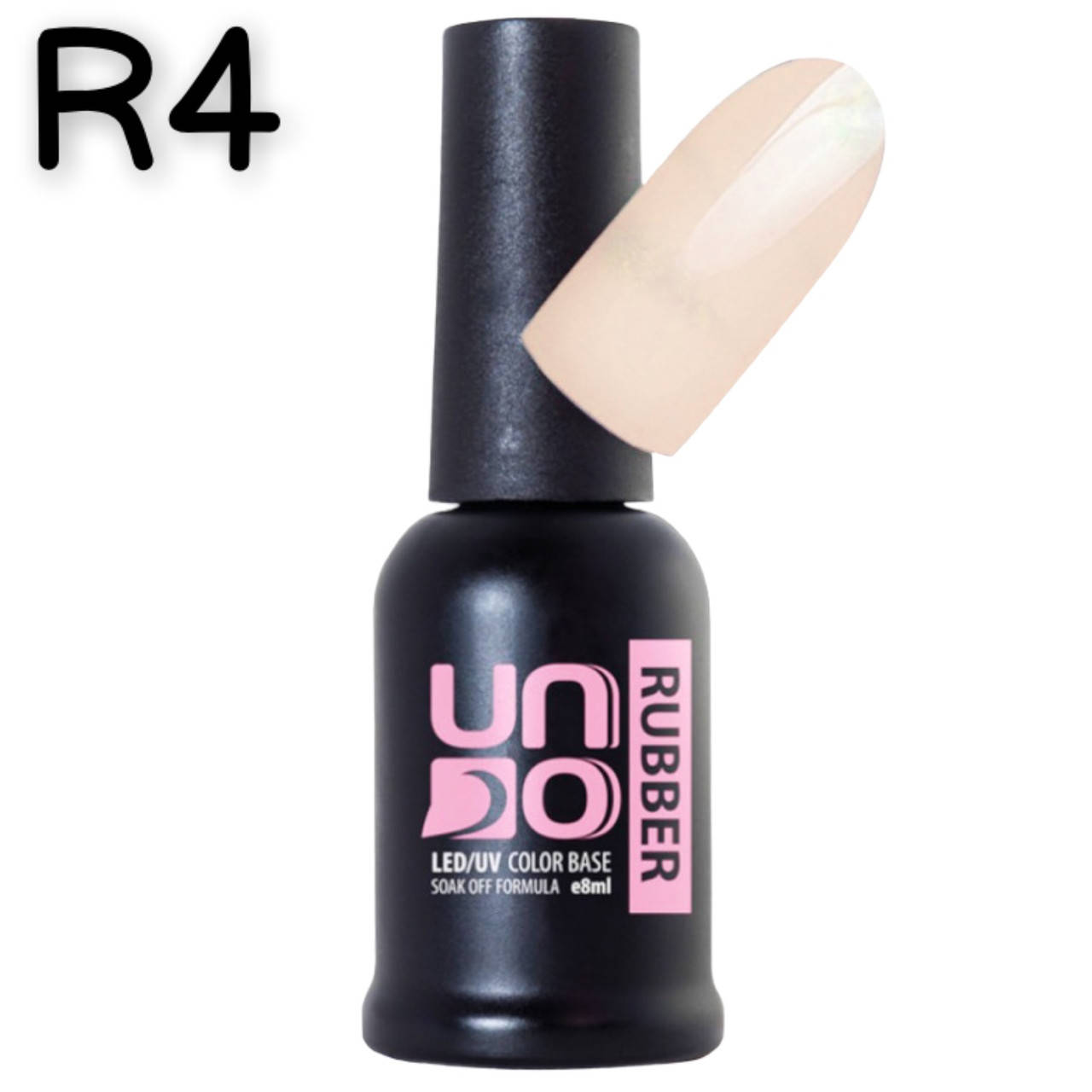 

UNO, Камуфлирующее базовое покрытие LED/UV Color Rubber Base, 8 мл. R4