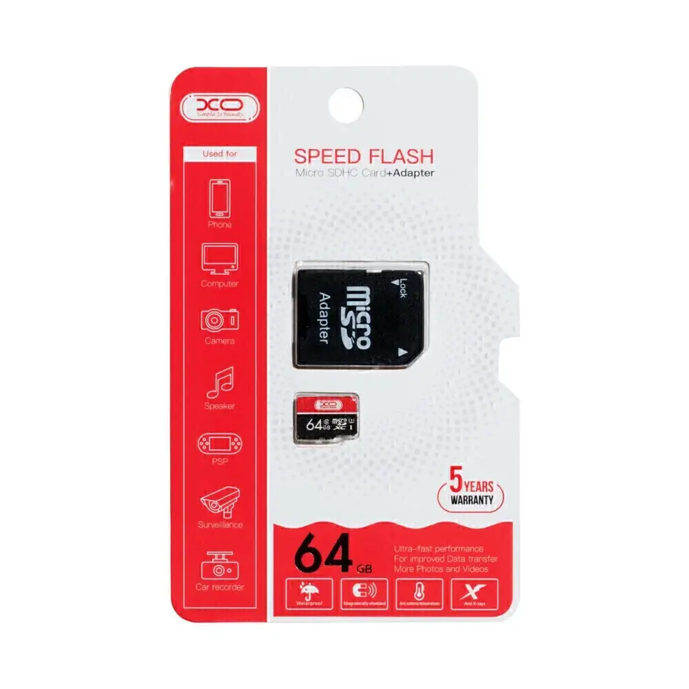

Карта памяти MicroSD XO High Level Class 10 64GB Original + адаптер