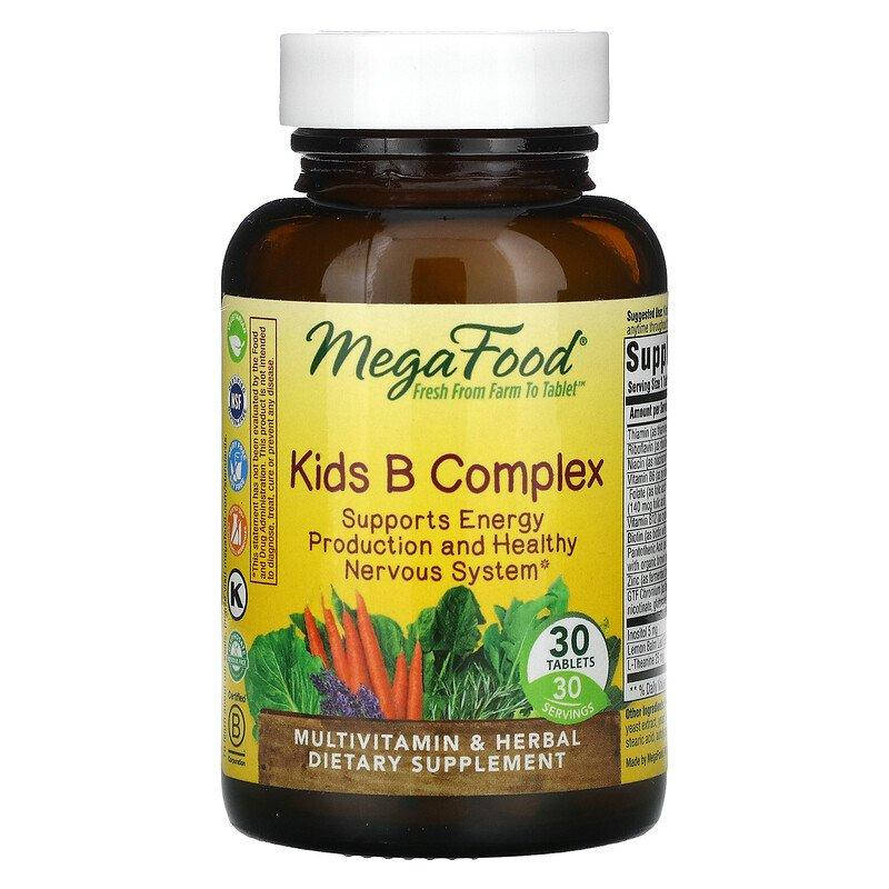 

MegaFood Kids B Complex 30 таблеток