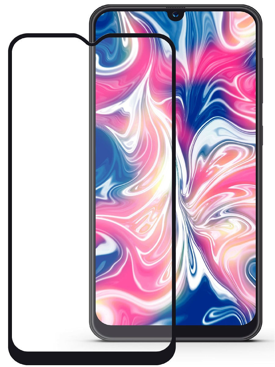 

Защитное стекло для телефона Samsung A30s / стекло защитное на самсунг а30с / 3D стекло для samsung a30s, Черный
