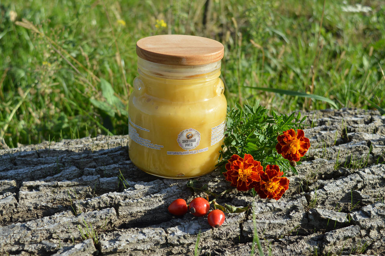 

Знатний Мед Бортевой За сезон 2021 (мед диких пчел из колоды), 550 мл