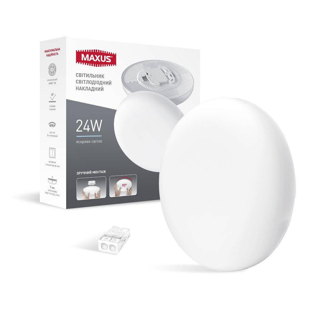 

LED светильник точечный накладной MAXUS SP Surface 24W 4100K Circle