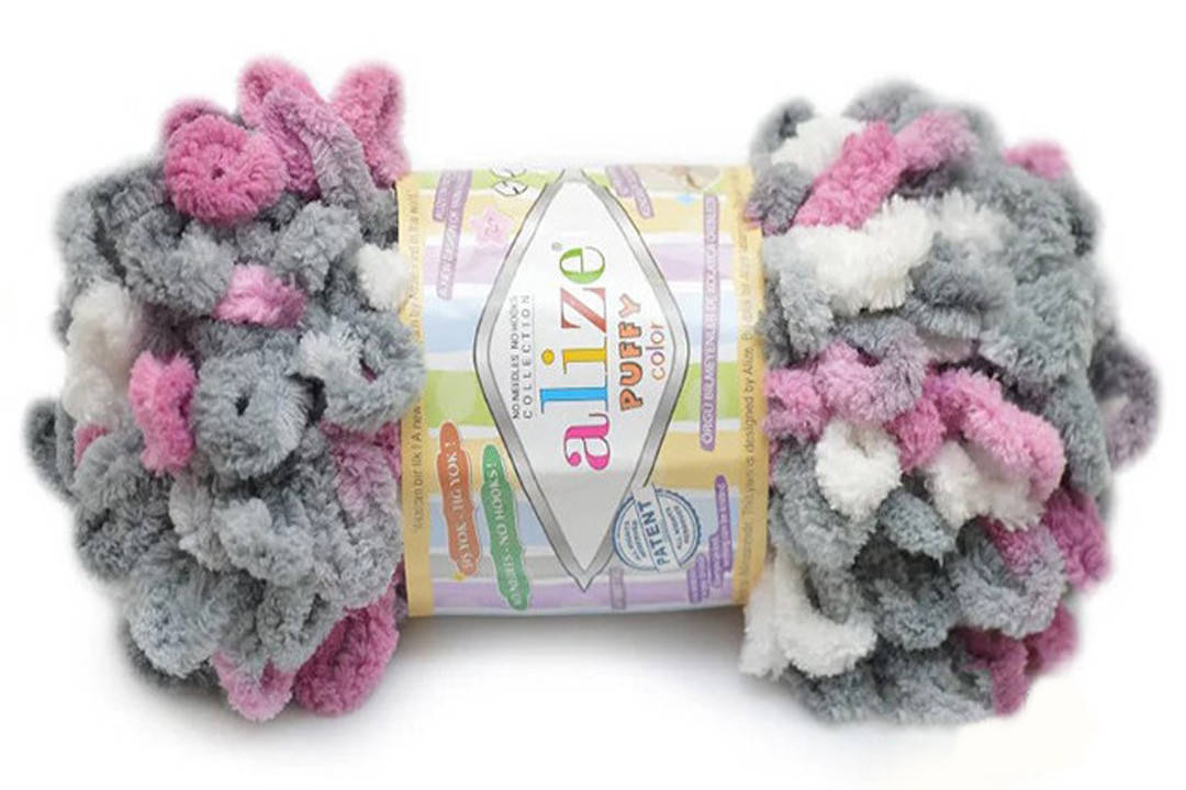 

Alize Puffy Color, №6070, Секционное крашение
