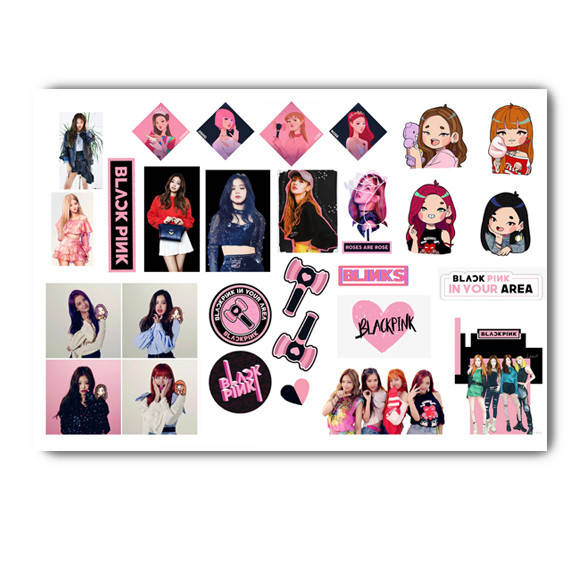 

Стикеры k-pop BLACKPINK А4 лист (stik_052)