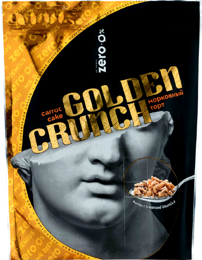 

Гранола Mr. Djemius ZERO Golden Crunch вкус Морковный Торт (350 грамм)