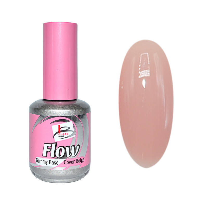 

BLAZE Flow Gummy Base, Cover Beige - Камуфлирующая база для гель-лака 15 мл