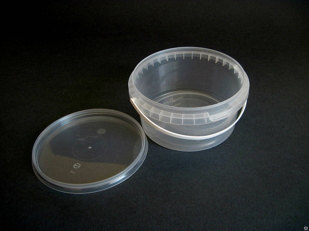 

Ведро пластиковое 0,5л(пищевое)прозрачное