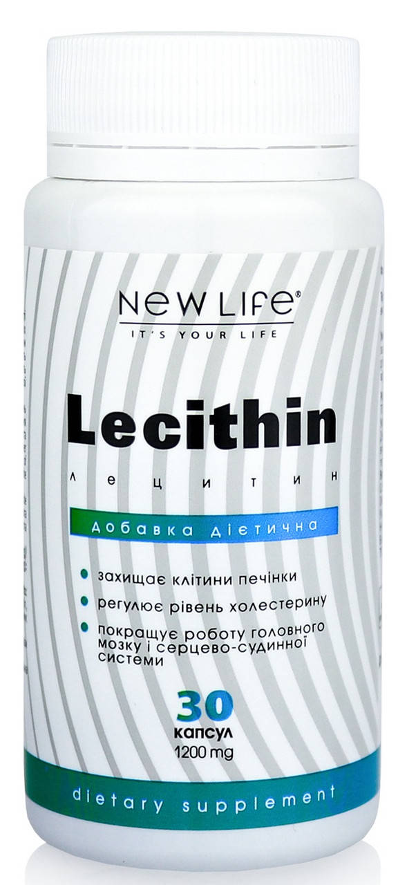 

Lecithin / Лецитин 30 капсул Новая Жизнь (New Life) - добавка диетическая