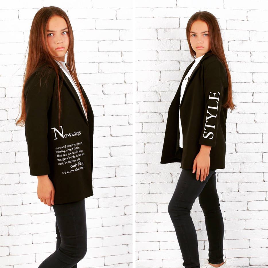 

Пиджак на девочку, Черный