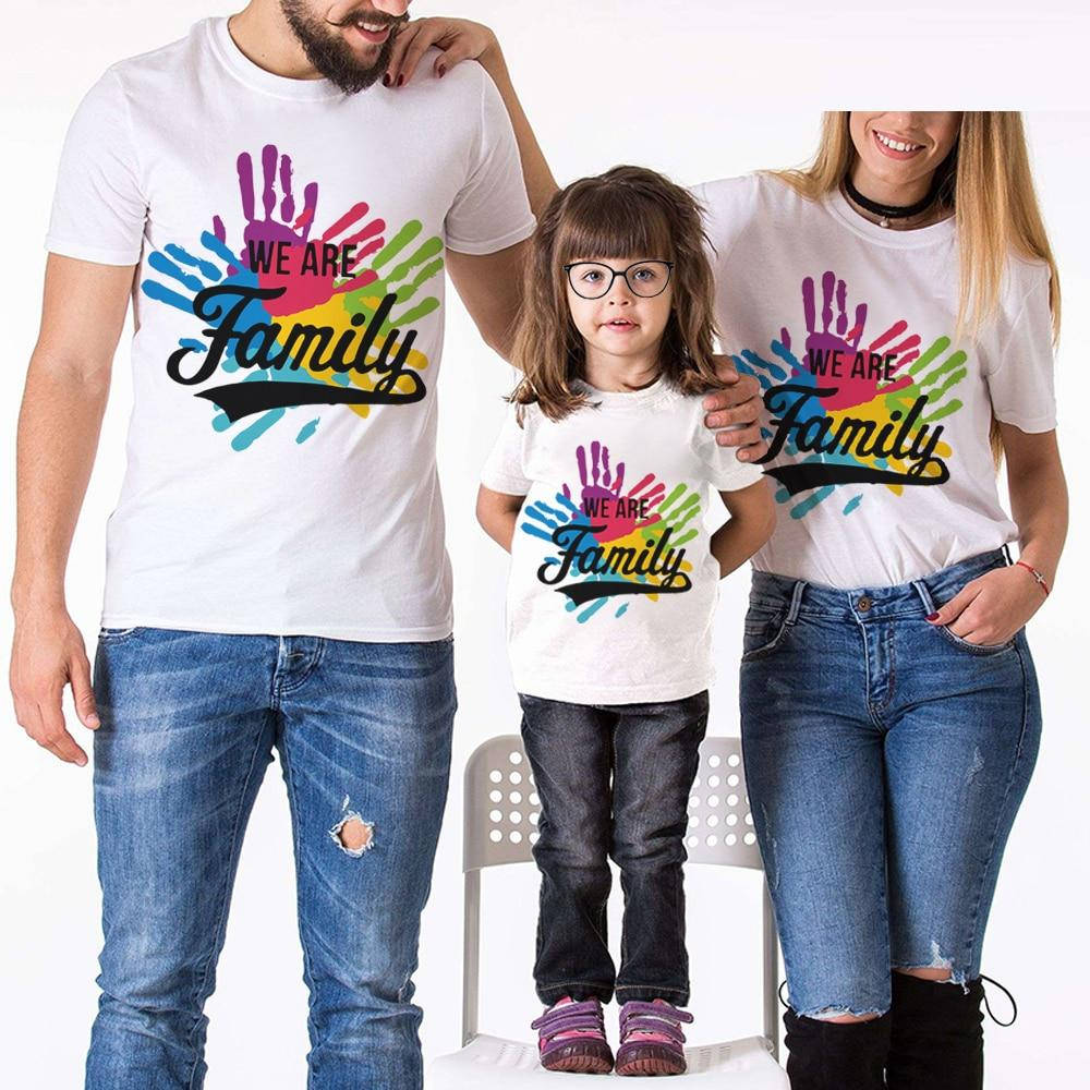 

Футболки Фэмили Лук Family Look для всей семьи "We are Family" Push IT, Белый