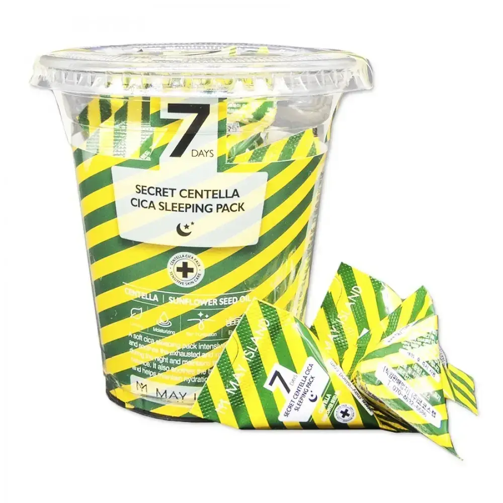 

Нічна маска для обличчя з центелою MAY ISLAND 7 Days Centella Cica Sleeping Pack, 5 мл