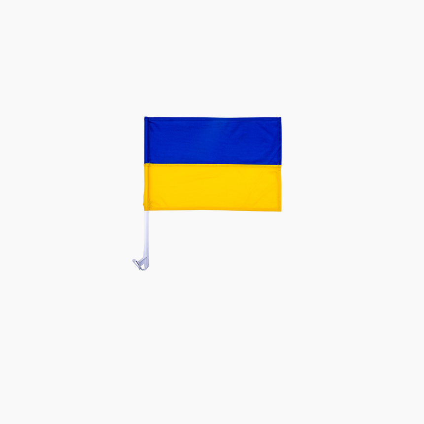 

Флаг Украины для авто со штоком 30см*45см