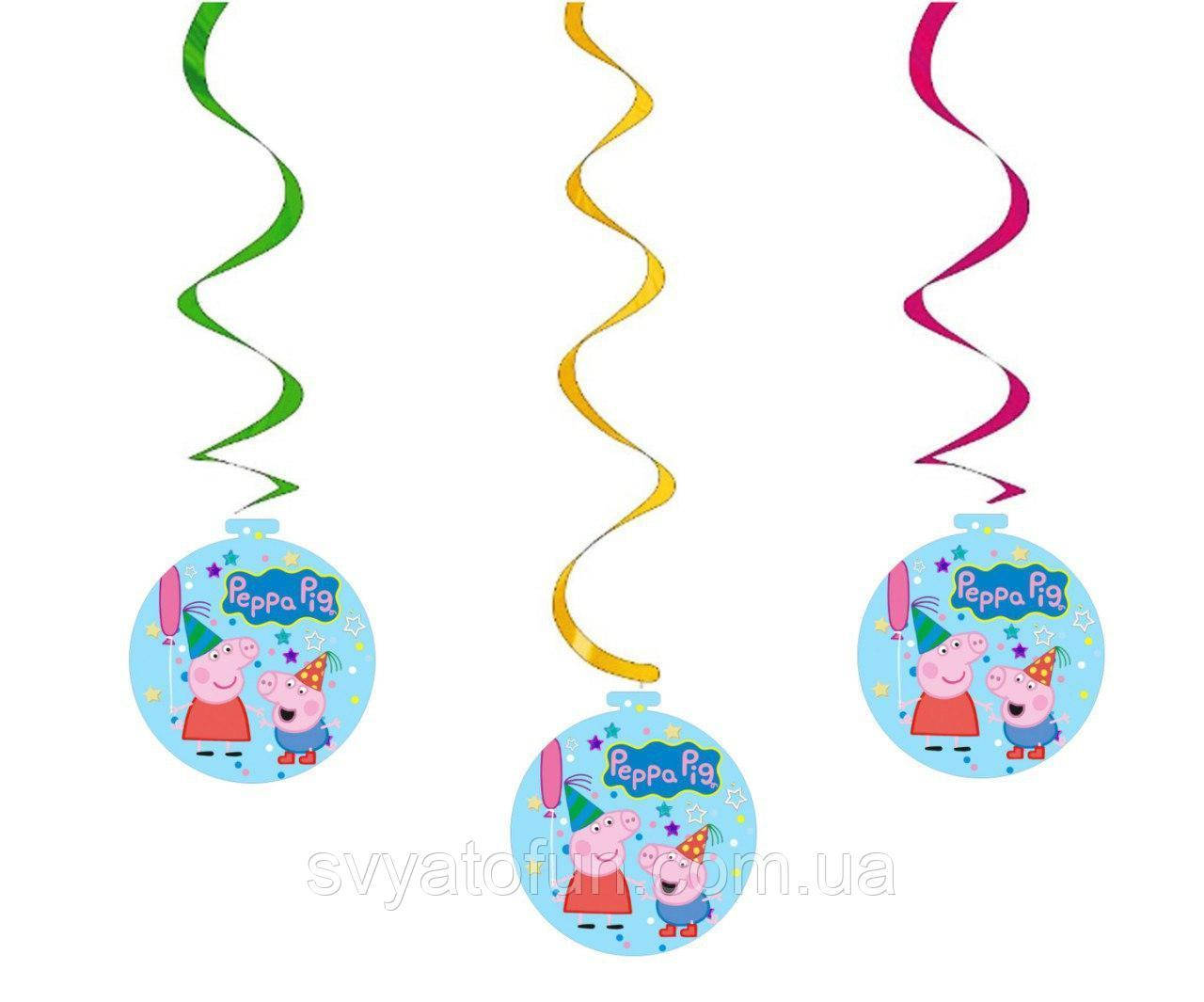 

Подвеска-спираль Свинка Пеппа 5шт/уп