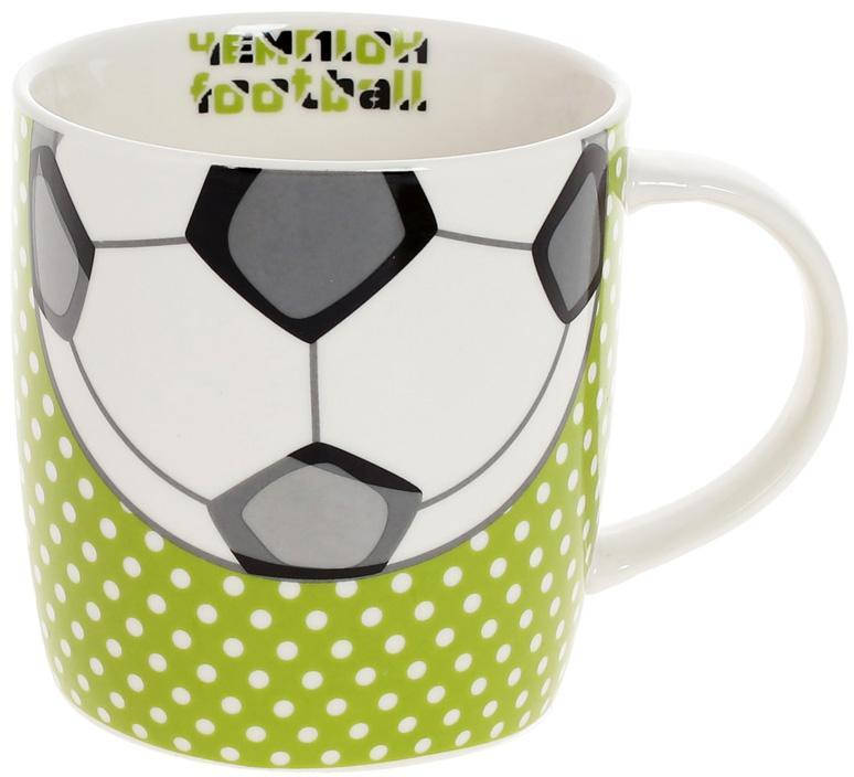 

Кружка фарфоровая "Football" 380мл, Белый