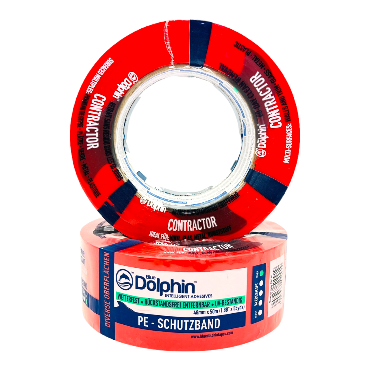 

Скотч малярный BLUE DOLPHIN RED 48ммх50м (60 дней)