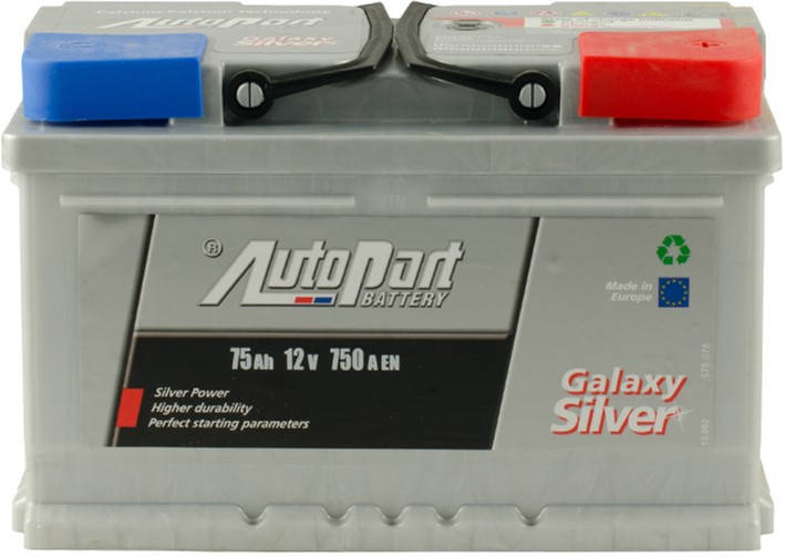 

Автомобильный аккумулятор Autopart 75Ah/12V 700A Galaxy Silver (0) (ARL075-GAL0)