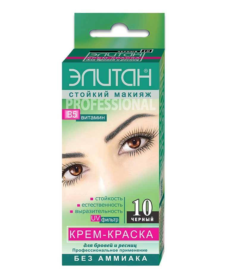 

Крем-краска для бровей и ресниц, 10 мл, Элитан Комби Черный