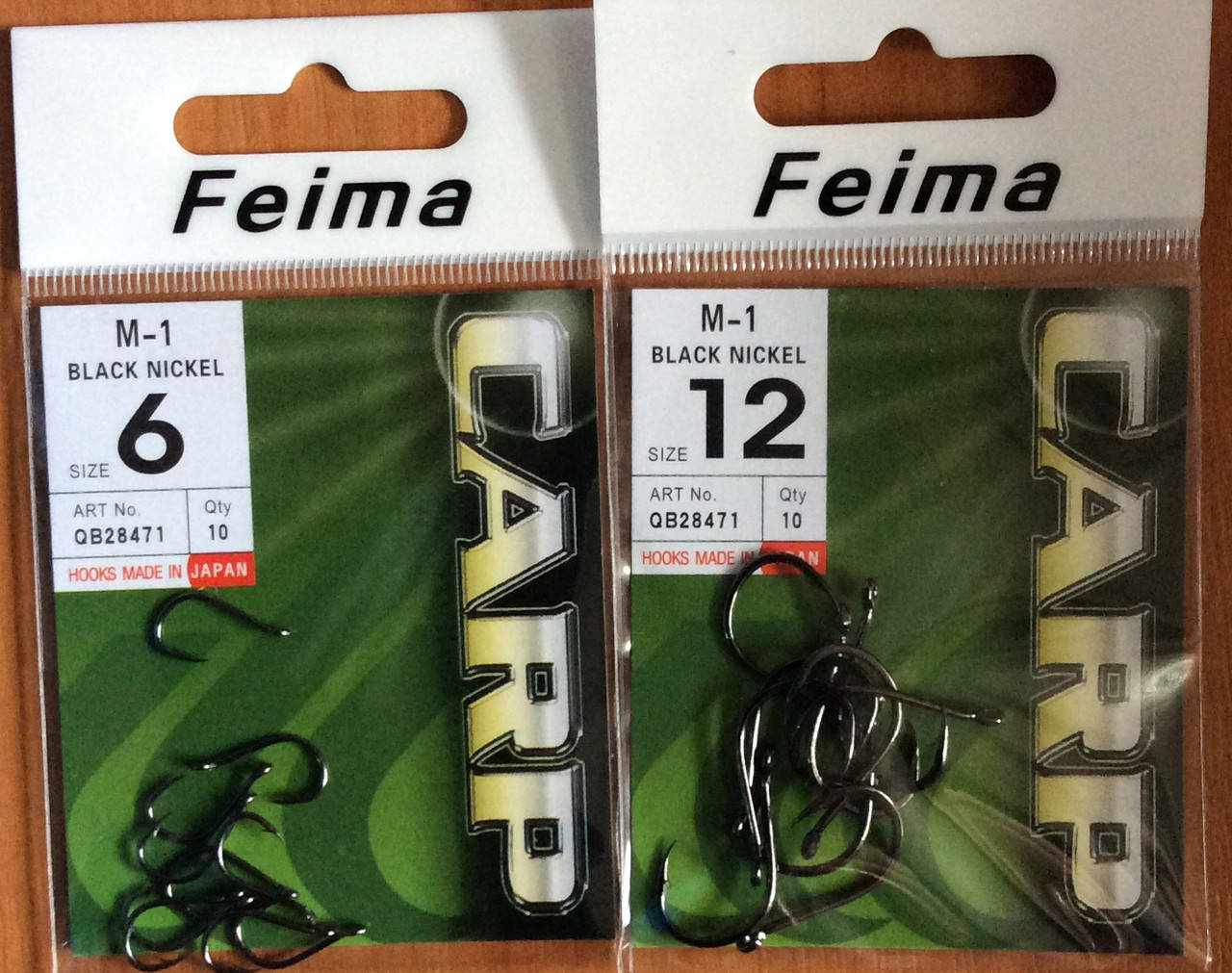 

Крючки Feima Carp от № 6 до № 12