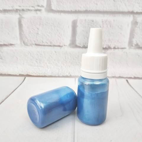 

Краситель Перламутровый пигмент для мыла жидкий голубой, 10 мл