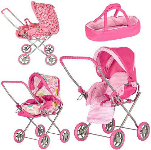 

Коляска для куклы 9391К с люлькой