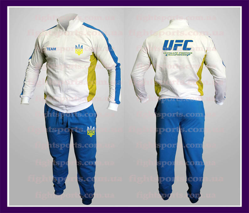 

Мужской Спортивный костюм UFC Украина UKRAINE TEAM (Вышитые ЛОГО)