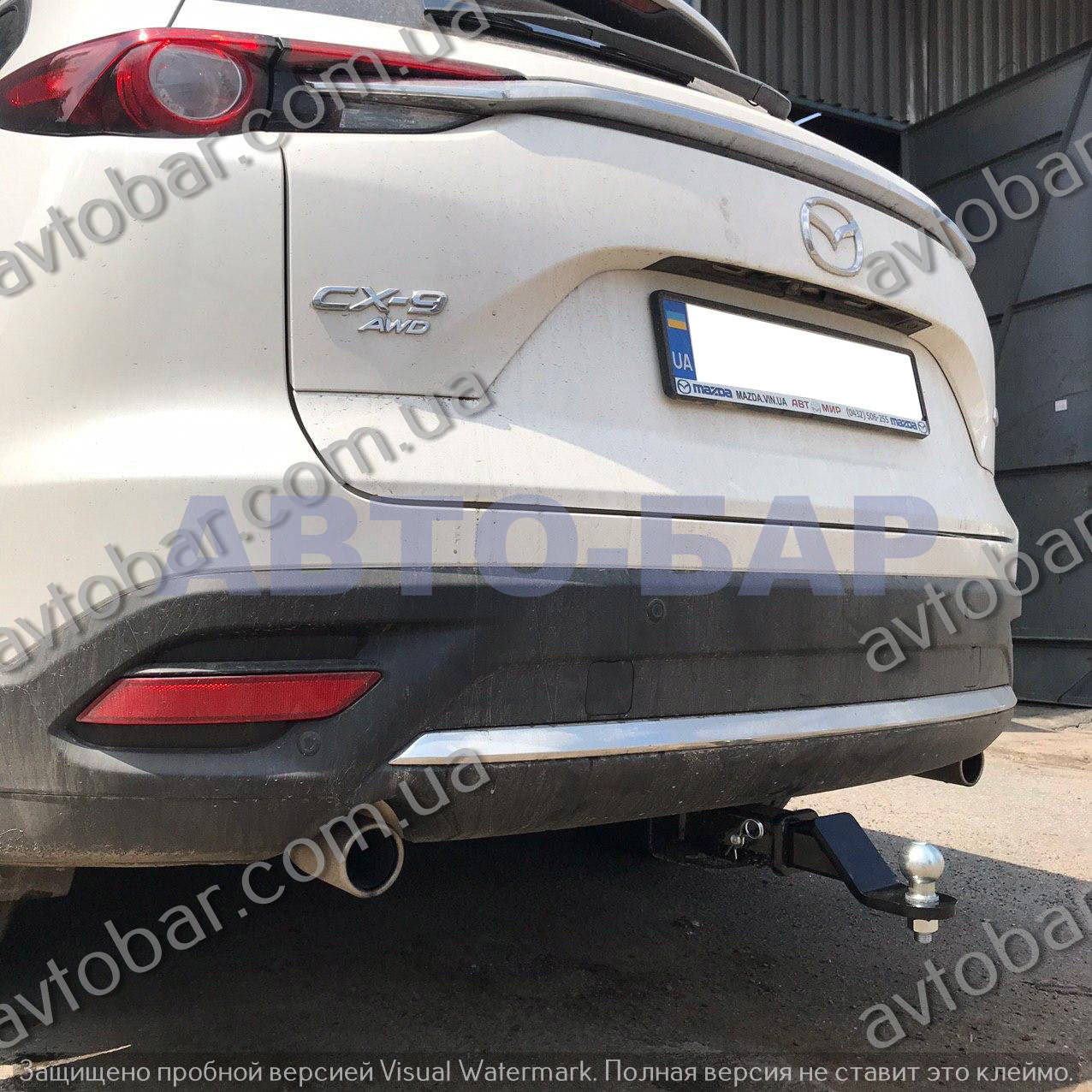 

Фаркоп Mazda CX 9 (c 2016–) под квадрат