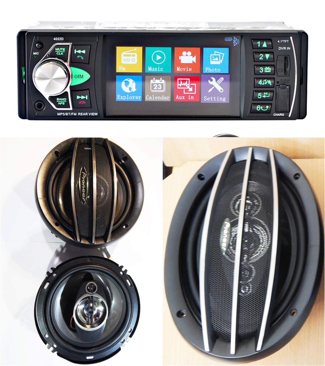 

Магнитола Pioneer 4022D+ 2 пары динамиков + ПОДАРОК! НОВИНКА 2020