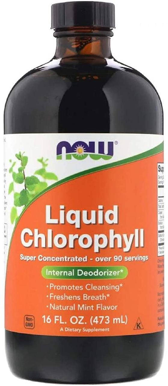 

Now Foods Liquid Chlorophyll 473 ml вкус мяты