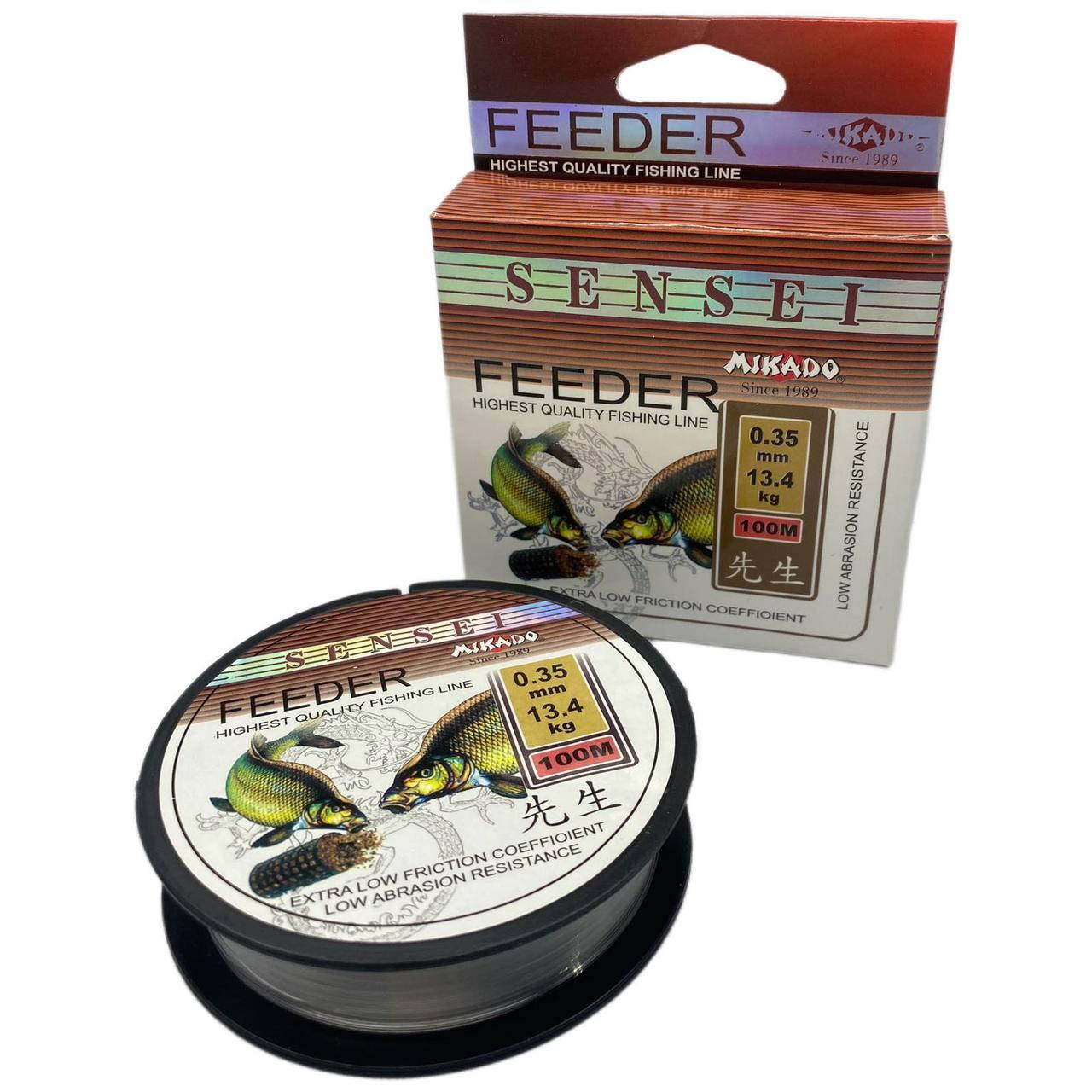 

Леска Mikado Feeder Sensei 100 m 0.30mm, Серый