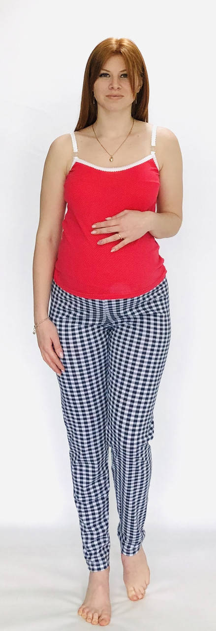 

Пижама комплект топ и брюки для беременных и кормящих мам