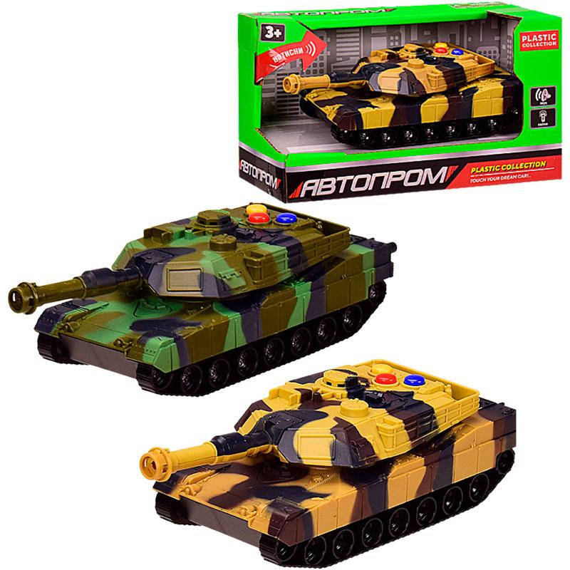 

Танк игрушечный 7958 "Автопром" звук, свет, 2 цвета