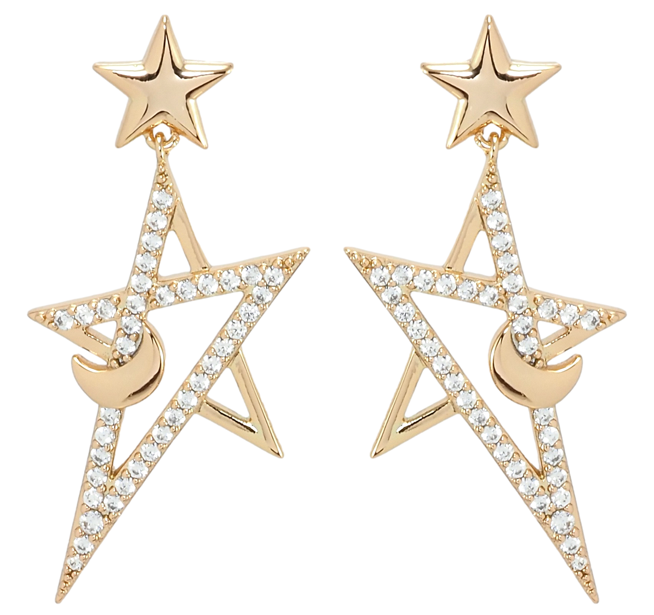 

Серьги Xuping Позолота 18K гвоздики (пусеты) "Звезды"