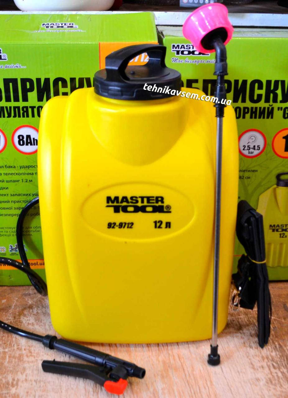 

Опрыскиватель аккумуляторный 12л Masrtertoo 92-9712, Желтый