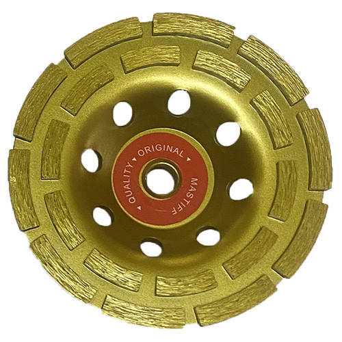 

Круг шлифовальный алмазный чашка 125×5.0×М14 мм двухрядный Mastiff